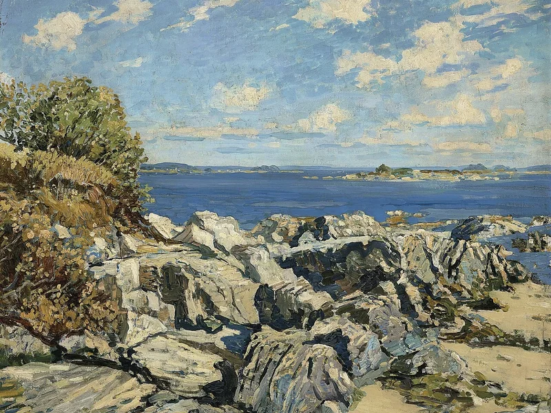 1867-Walter Elmer Schofield - Pomeriggio d'estate sull'isola di Chebeague